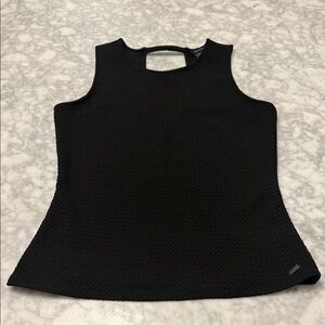 A/X Armani Exchange Elegant Black Sleeveless Top